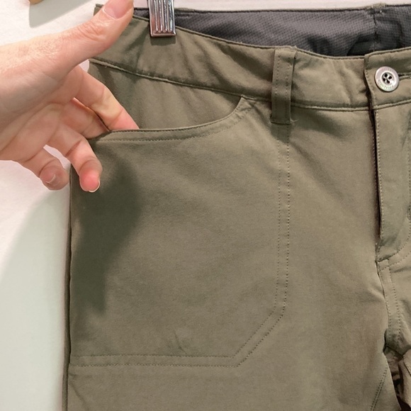 Patagonia Green Tribune Capri Pants Hiking Outdoor Crop Pants Size 4 - Picture 5 of 12